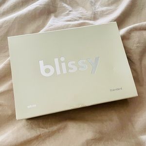 NEW BLISSY silk pillowcase brand new in box color white